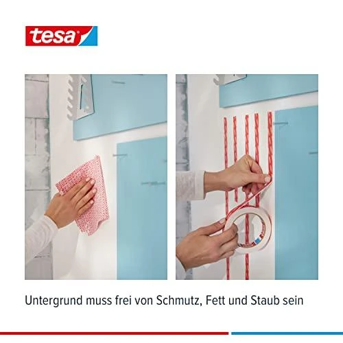 Tesa Powerbond Montageband itin tvirta juosta, 5 m, 19 mm