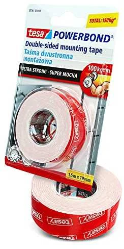 Tesa DVIPUSĖ LIPNIOJI JUOSTA „ULTRA STRONG“ (1,5 m X 19 mm)