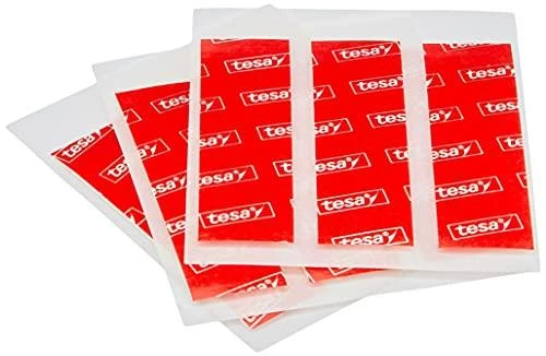 Ypač stiprios dvipusio lipnumo pagalvėlės TESA Powerbond Ultra Strong, 20mm x 0,6m, 9 vnt.