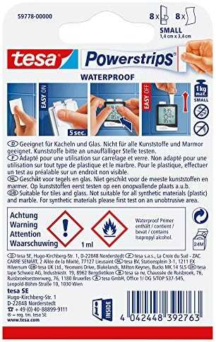 Tesa Powerstrips Atsparus vandeniui Small