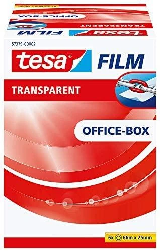 Tesa tesafilm Office Box 6 rolki 66m 25mm transparent