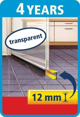 TESA USZCZELKA SZCZOTKOWA POD DRZWI 1m x 37mm PRZEZROCZYSTA
