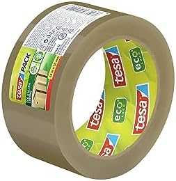 Tesa tesapack adhesive tape Eco* ultra strong PP, 66m x 50mm, ruda, 58299