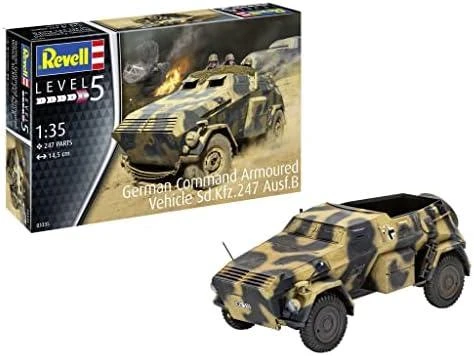 „Revell“ plastikinis modelis Vokietijos vadovybės šarvuočiai Sd.Kfz.247 Ausf.B 1:35