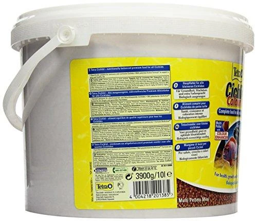 Tetra Cichlid Color Mini Pellets 10L wiader.maistas žuvims,małe cichlidice