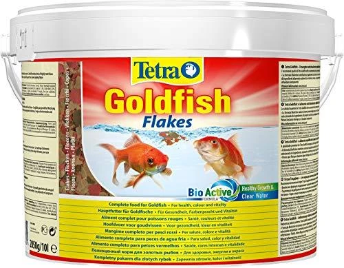 „Tetra Goldfish“ 10 l kibiras, maistiniai dribsniai auksinėms žuvelėms / šaltam vandeniui
