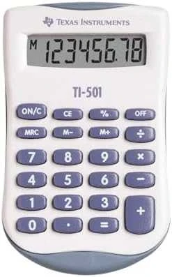 Texas Instruments TI 501 skaičiuotuvas su violetiniais klavišais
