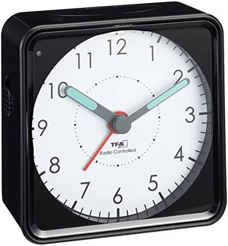 TFA 60.1510.01 Picco Alarm Clock Juodas