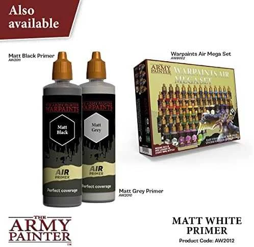 Army Painter Army Painter Warpaints - Air Primer Baltas, 100 ml