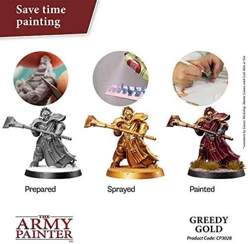 The Army Painter „Army Painter“ spalvų gruntas: „Greedy Gold“.