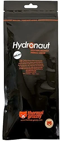 Thermal Grizzly Thermal tepalas "Hydronaut" 3ml/7.8g | Thermal Grizzly | Thermal Grizzly Thermal tepalas "Hydronaut" 3ml/7.8g | Šilumos laidumas: 11,8 W/mk; Šiluminė varža 0,0076 K/W; Elektros laidumas*: 0 pS/m; Klampumas: 140-190 Pas; Temperatūra: -200 °C / +350 °C;