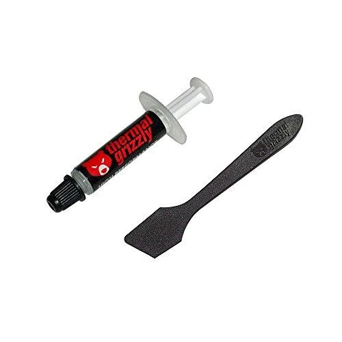 Thermal Grizzly | Terminis tepalas "Kryonaut" 1g | universalus | Šilumos laidumas: 12,5 W/mk * Šiluminė varža: 0,0032 K/W * Elektros laidumas: 0 pS/m * Klampumas: 130-170 Pas * Specifinis svoris: 3,7g/cm3 * Temperatūra: -200 °C / +350 °C W