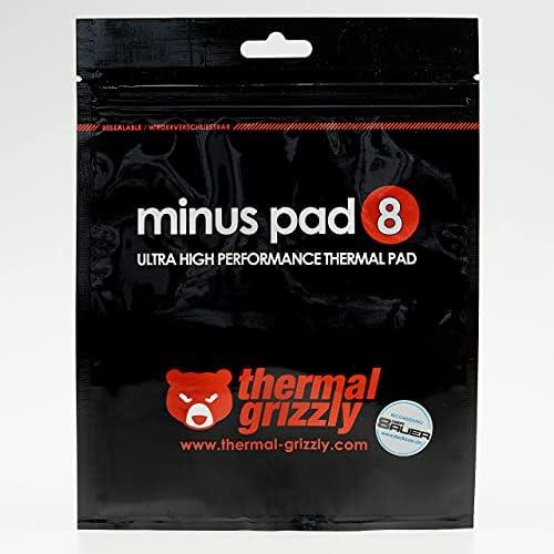 Thermal Grizzly Minus Pad 8 – 8 W/m·K – Metalo oksidas,Silikonas – –100 – 250 °C – 30 mm – 30 mm – 1,5 mm