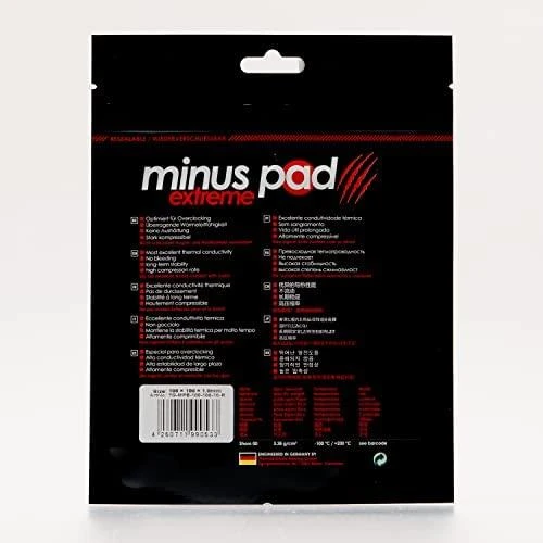 „Thermal Grizzly Minus Pad Extreme“ – 100 × 100 × 1 mm