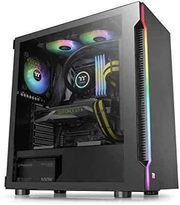 Housing Thermaltake H200 CA-1M3-00M1WN-00 (ATX, Micro ATX, Mini ITX, juodos spalvos)
