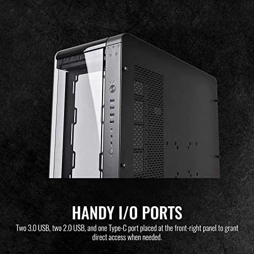 Thermaltake Core P8 Juodas Tempered Glass
