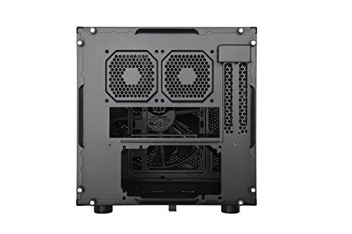 THERMALTAKE Core V1 Mini-ITX Case 2x USB 3.0 ir 1x HD Audio I/O jungtis viršuje, vienas iš anksto įdiegtas 200 mm ventiliatorius