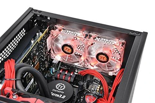 THERMALTAKE Core V1 Mini-ITX Case 2x USB 3.0 ir 1x HD Audio I/O jungtis viršuje, vienas iš anksto įdiegtas 200 mm ventiliatorius