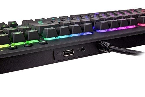 Klaviatūra Thermaltake Premium X1 RGB Cherry MX Mėlyna Sidabrinis KB-TPX-SSBRUS-01 (mechaninė, USB 2.0, juodos spalvos