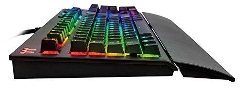 Klaviatūra Thermaltake Premium X1 RGB Cherry MX Mėlyna Sidabrinis KB-TPX-SSBRUS-01 (mechaninė, USB 2.0, juodos spalvos