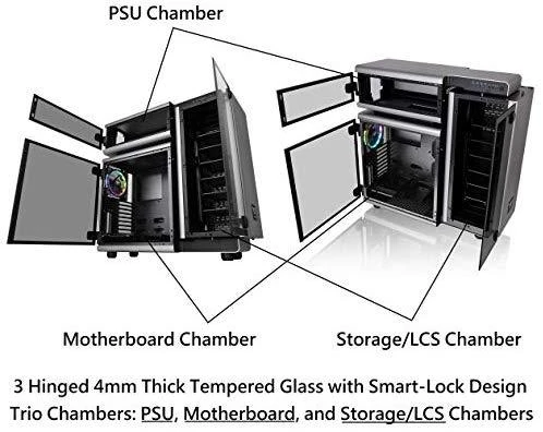 Korpusas Thermaltake LEVEL 20 RGB CA-1J9-00F9WN-00 (ATX, Extended ATX, Micro ATX, Mini ITX, pilka spalva)