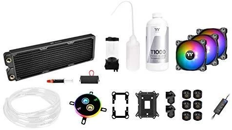Priedas Aušinimo rinkinys Thermaltake Pacific C360 DDC LCS RGB CL-W253-CU12SW-A (aliuminis, plastikas, 3 ventiliatoriai, ARGB)