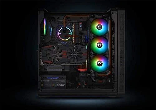 „Thermaltake Pure Plus 12 RGB“ ventiliatorius, 3 pakuotės + šakotuvas (CL-F063-PL12SW-A)