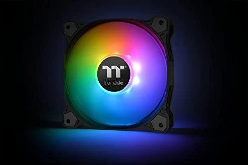 „Thermaltake Pure Plus 12 RGB“ ventiliatorius, 3 pakuotės + šakotuvas (CL-F063-PL12SW-A)