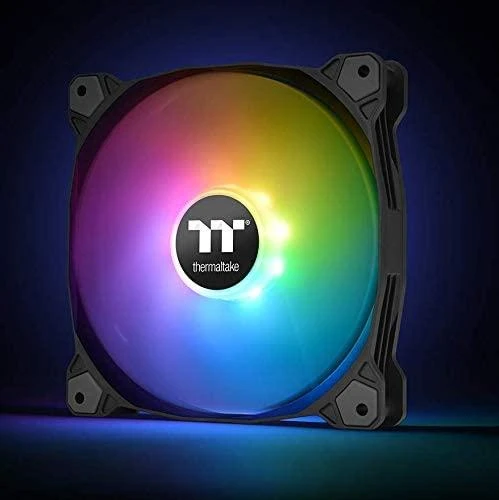 „Thermaltake Pure Plus 12 RGB“ ventiliatorius, 3 pakuotės + šakotuvas (CL-F063-PL12SW-A)