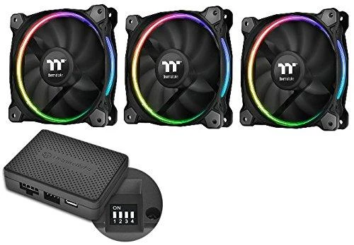 Ventiliatorius Thermaltake Riing 14 RGB TT Premium Edition 3 Pack (3x140mm, LNC, 1400 RPM)