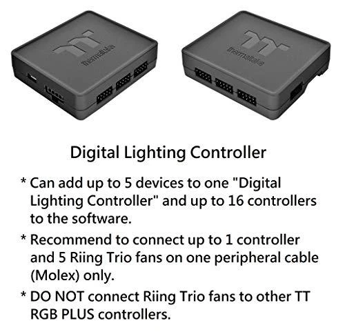 Thermaltake Ring Trio 14 RGB TT Premium Edition procesoriaus ventiliatorius