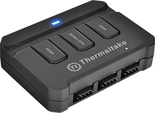 THERMALTAKE Riing 14 LED RGB rinkinys iš 3 didelio našumo korpuso ventiliatorių 3 dalys 140x140x25mm RGB LED triukšmas 28,1 dBA su LNC