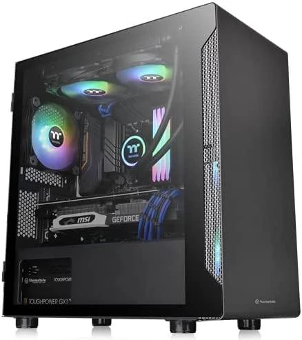 Dėklas|THERMALTAKE|S100 TG|MiniTower|Neįtraukta|MicroATX|MiniITX|Spalva Juodas|CA-1Q9-00S1WN-00