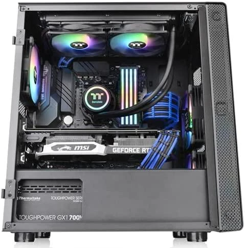 Dėklas|THERMALTAKE|S100 TG|MiniTower|Neįtraukta|MicroATX|MiniITX|Spalva Juodas|CA-1Q9-00S1WN-00