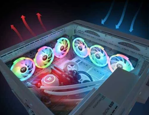 Thermaltake SwaFan EX14 RGB (3 pakuotės) | 140 mm korpuso ventiliatorius