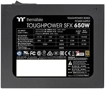Maitinimo blokas Thermaltake Toughpower SFX 650W Modular 80+ Gold