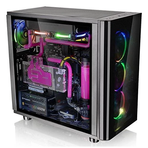 Thermaltake View 31 Tempered Glass Juodas