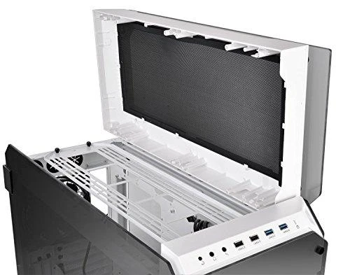 Thermaltake View 71 Riing grūdintas stiklas, sniegas