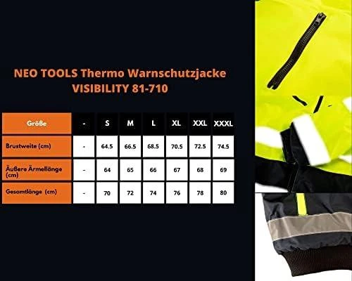 Neo Tools Neo darbo striukė, geltona