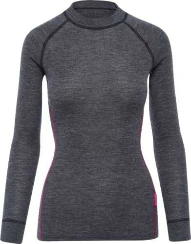 Moteriški termo marškinėliai Thermowave Merino Warm Active - Pilka - XXL