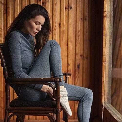 Moteriški termo marškinėliai Thermowave Merino Warm Active - Pilka - L