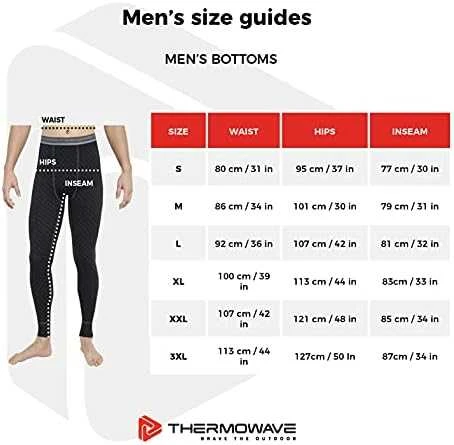 Vyriškos termo kelnės Thermowave Merino Warm Active - S - Pilka