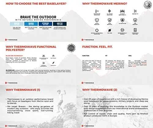 Moteriškos kelnės Thermowave Merino Xtreme - juodos - M