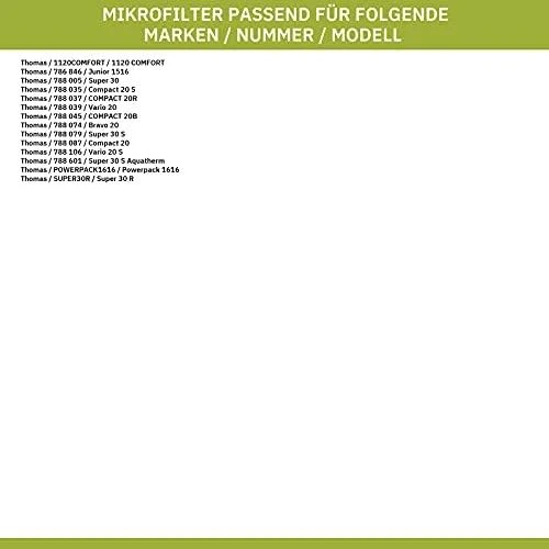 APSAUGINIS FILTRAS THOMAS VARIO 787202