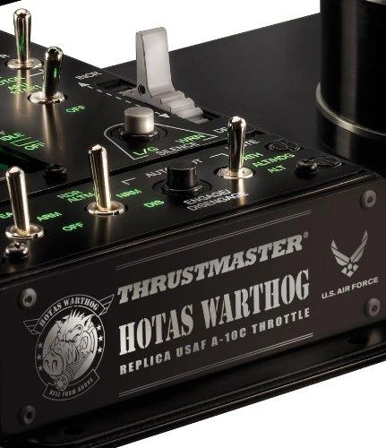 Thrustmaster HOTAS WARTHOG Vairalazdė ir akceleratoriaus valdiklis, Juodas