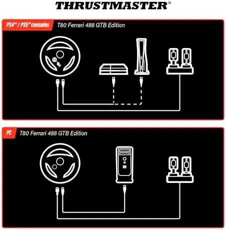Žaidimų vairas Thrustmaster T80 FERRARI 488 GTB EDITION