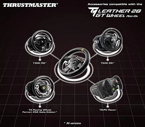 „Thrustmaster“ | Vairo priedas su odiniu apmušalu 28 GT