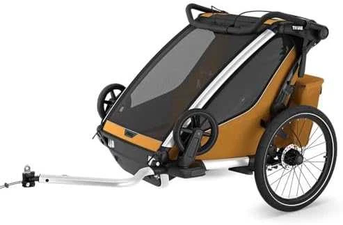 Thule Chariot Sport 2 Dviguba dviračio priekaba | G3 natūralus auksas