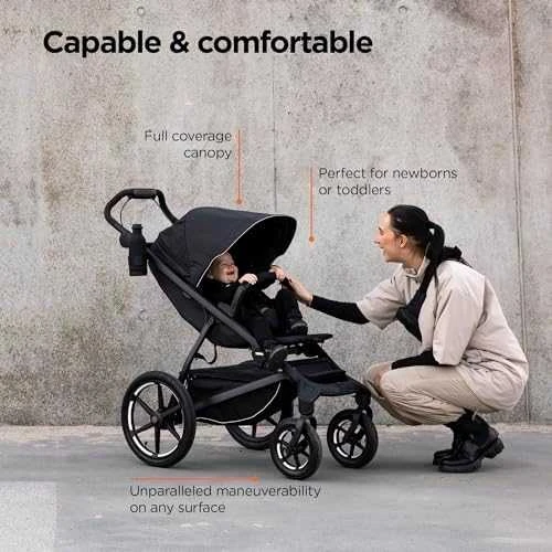 Keturratis visureigis vežimėlis THULE Urban Glide 4 Wheel, Juodas
