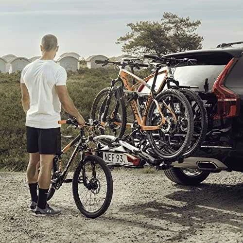 Dviračių laikiklis ant kablio 3 dviračiams Thule VeloCompact 3 (+1), 13 pin